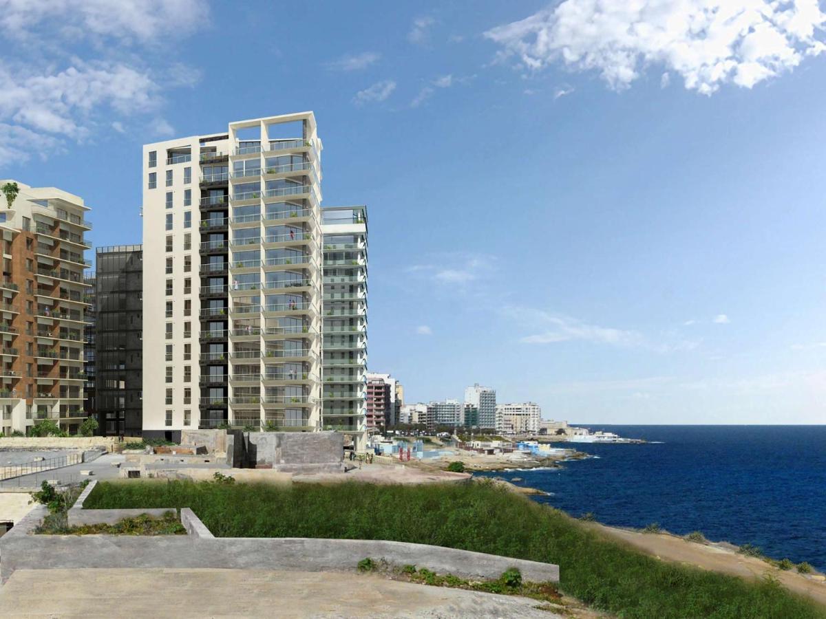 Ferienwohnung Luxurious Apt With Ocean Views And Pool In Tigne Point Sliema Exterior foto